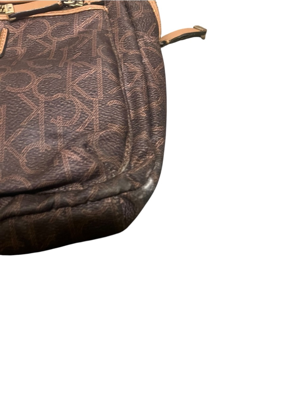Calvin Klein CK Monogram Mini Backpack Brown - Picture 6 of 6